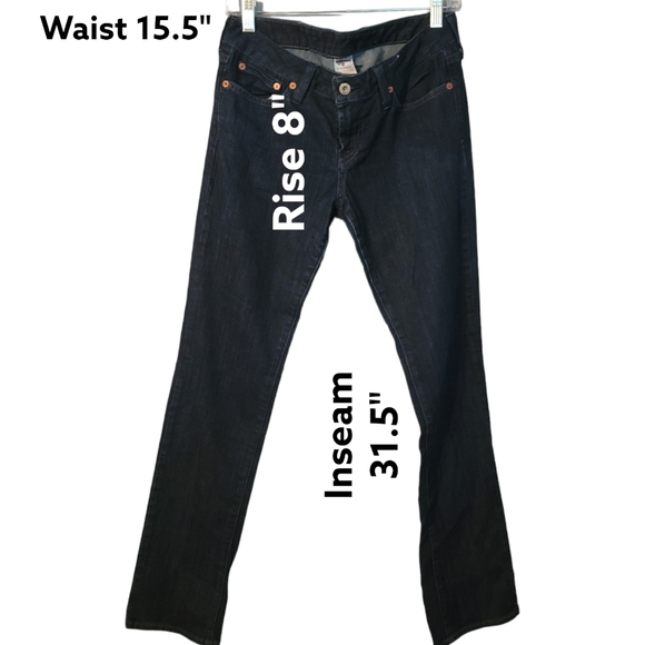 Lucky Brand Dungarees Pasha Lola Straight Length Women's Jeans Size 28 - Picture 2 of 6